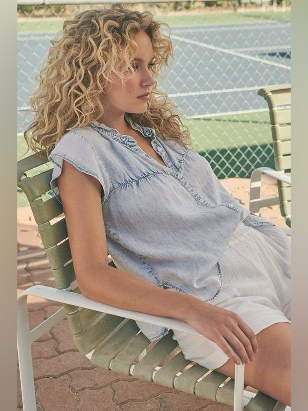 Rails Ruthie Button Down Shirt in Light Acid Wash